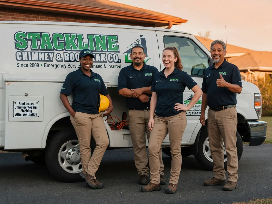 Chimney flashing repair company in Dale, WI
